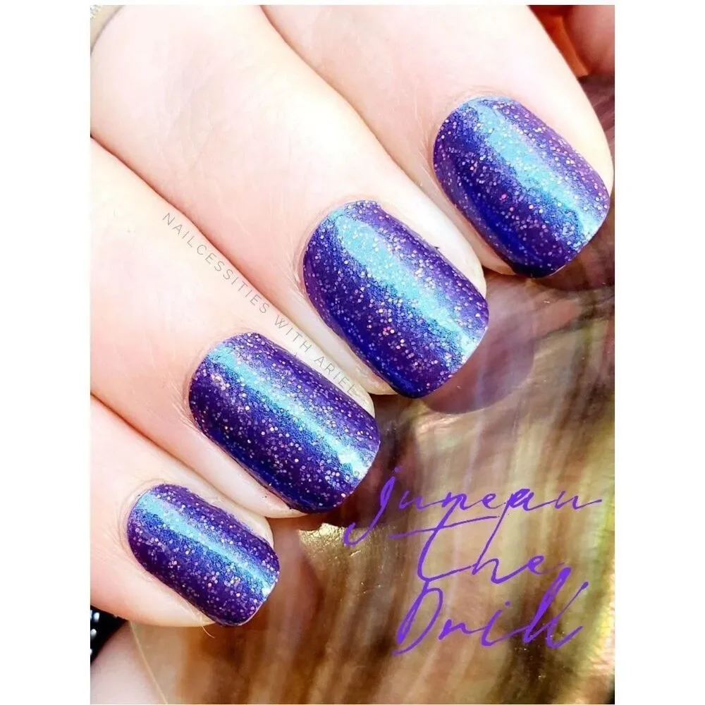 Juneau the Drill Color Street Pink Glitter Press-On Nails